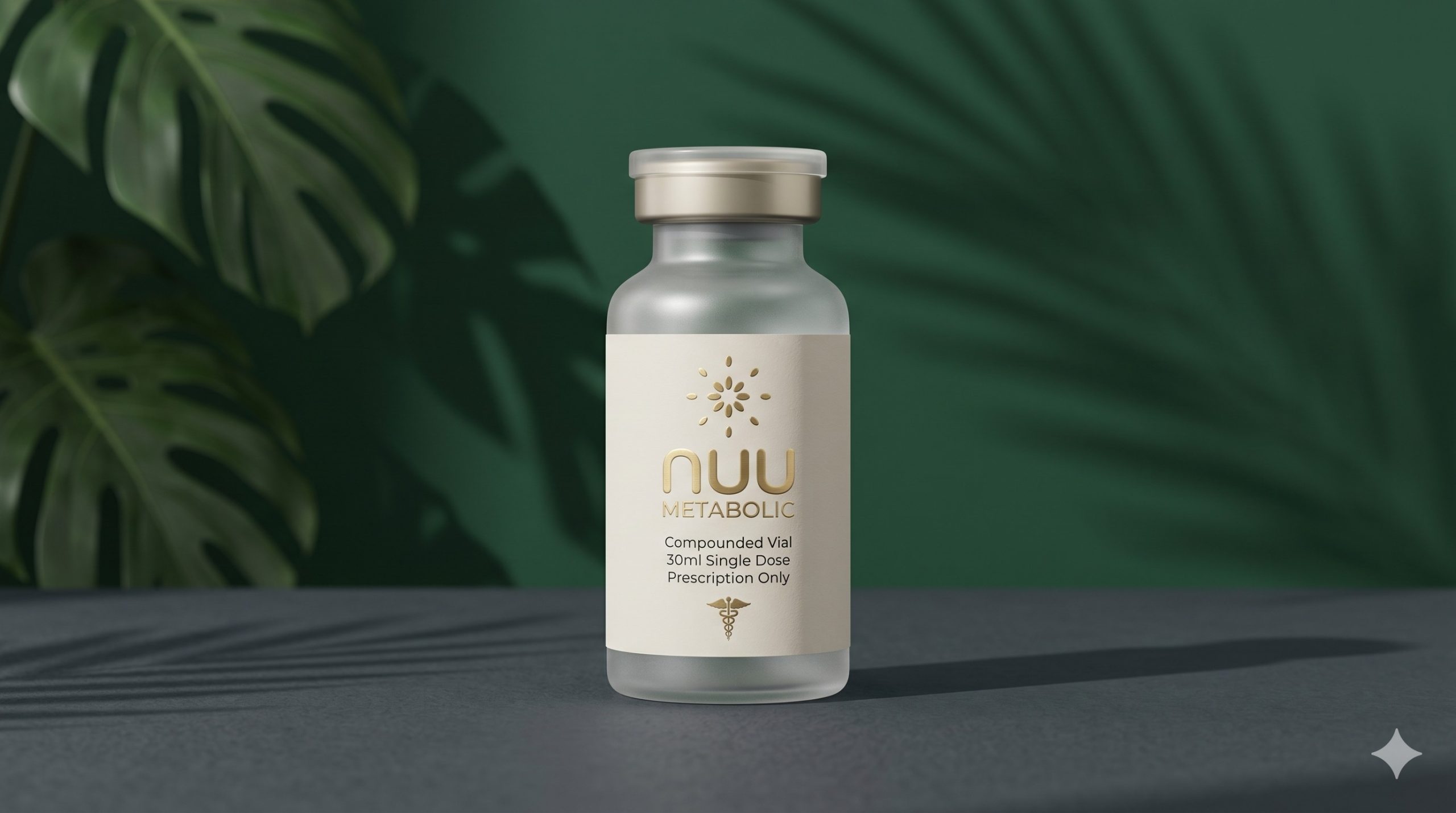 Nuu Metabolic compounded GLP-1 vial prescription medication